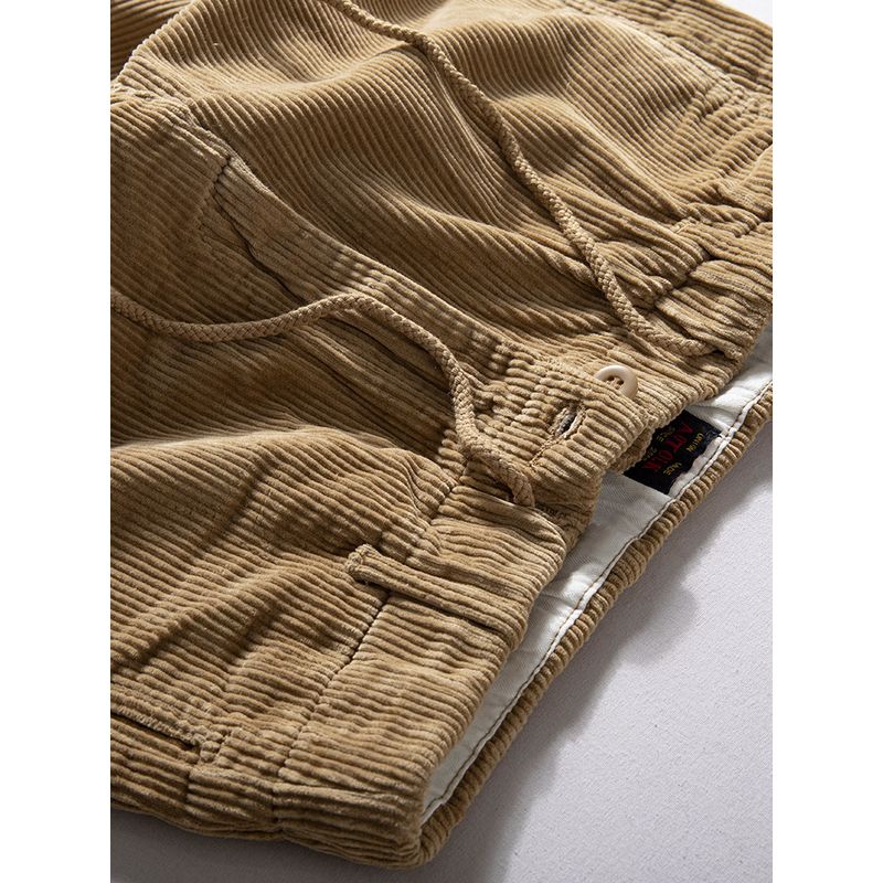 Corduroy Pants Men's Fall and Winter New Arrival Heavy and Thick Corduroy Casual Pants Amekaji Retro Pencil Pants Pants