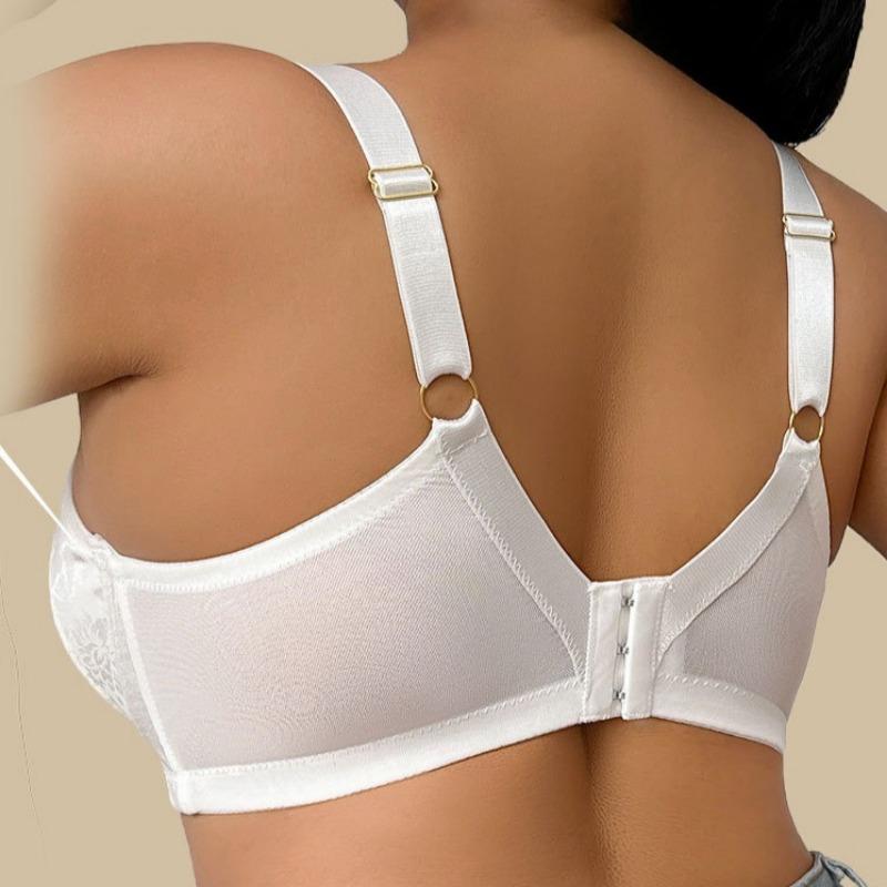 European and American Fashionable, Sexy Seductive Ultra-thin Plus Size Bra Exquisite Lace Cross-strap On Chest Plus Size Underwear