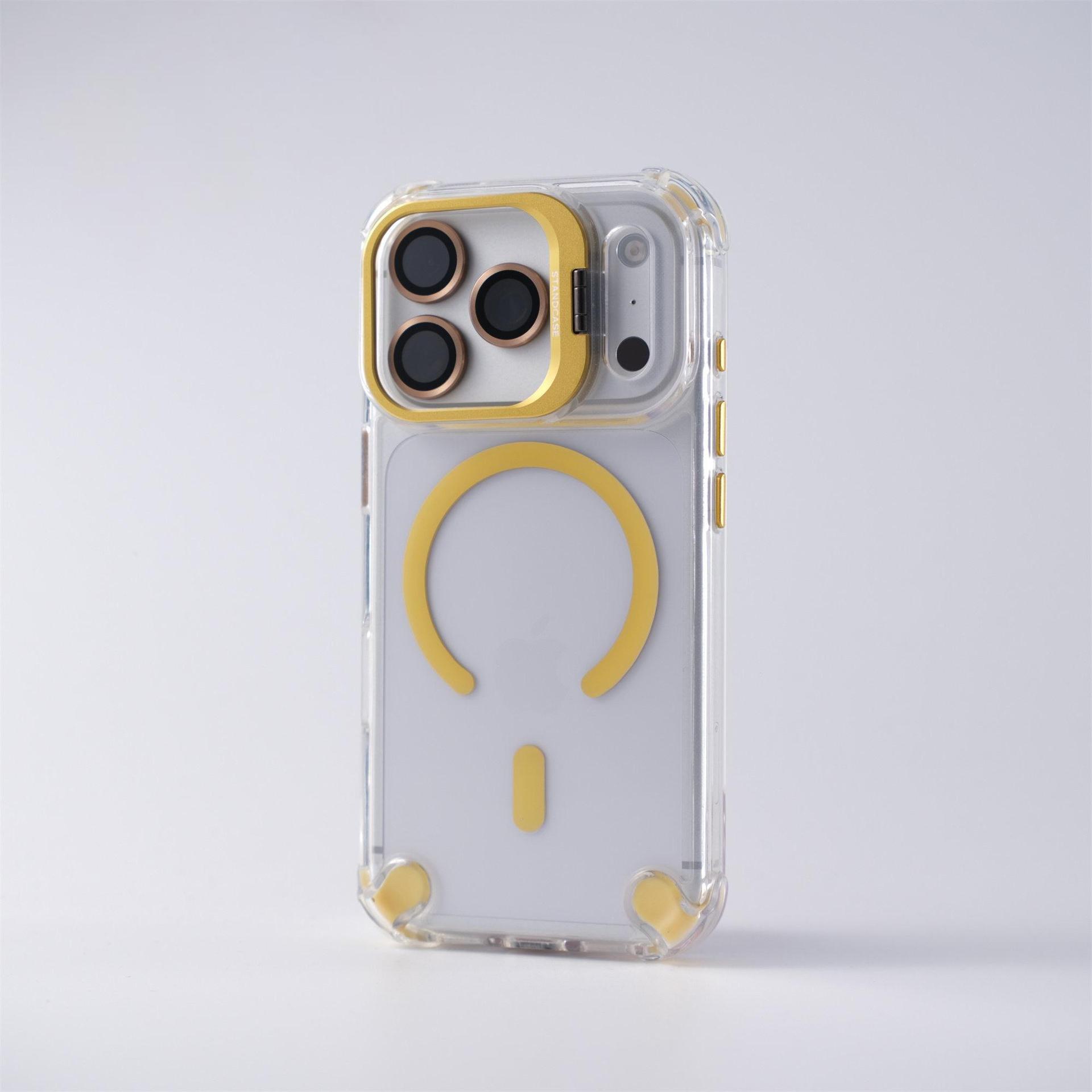 

Clear Anti-Drop iPhone 17 Pro Max Case with Magnetic Lens Holder & Apple 16 Lens Protector 16