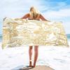 Microfiber Mushroom Beach Towel Wild Flowers Bath Towel Quick Dry Sand Free Hand Towels for Bathroom Travel Yoga Swim Hotel Spa