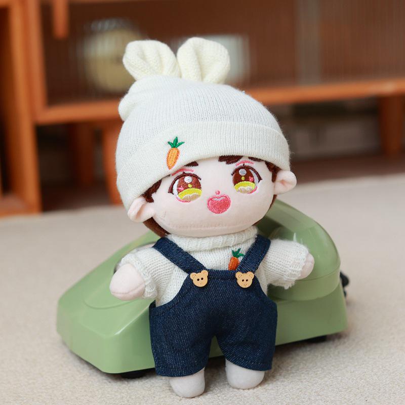 20cm Cotton Doll Accessories: Plush Dog Sweater, Scarf, Hat Set