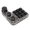 Mini-Tastatur mit 9 Tasten und 3 Knöpfen, programmierbar, RGB-Hintergrundbeleuchtung, Programmier-Makro-Tastatur für Computer