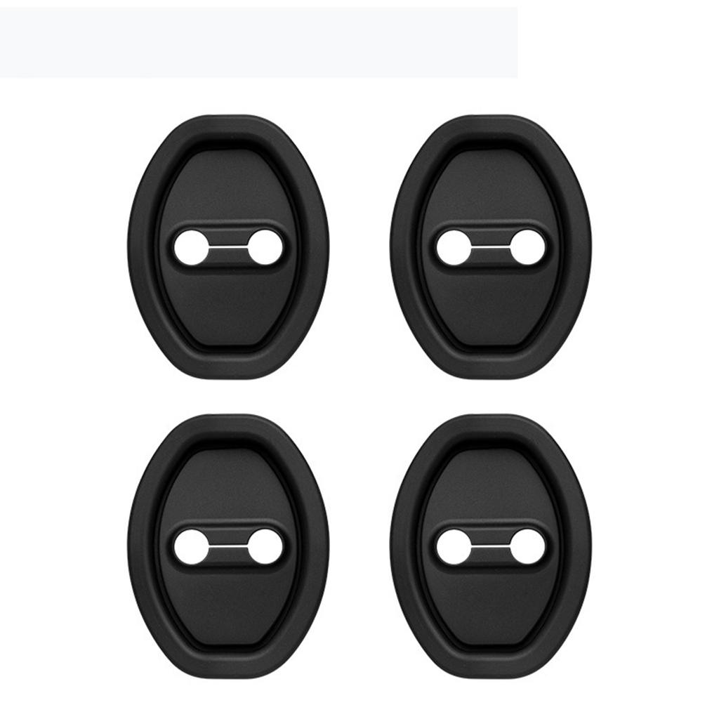4PCS Silicone Car Door Latch Guard Cover Universal Upgrade Car Door Lock Protector Noise Reduction