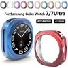 Glass+Case Full Cover for Samsung Galaxy Watch 7 40mm 44mm TPU Anti Drop and Waterproof Protector Case Watch 7 Pro 47mm