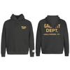 GALLERY DEPT Hoodie Men Women Oversized Cotton Fleece Pullover Sweatshirt Streetwear Loose Fit Long Sleeve
