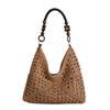 Straw bag casual lazy wind seaside vacation shoulder bag large capacity casual texture tote bag