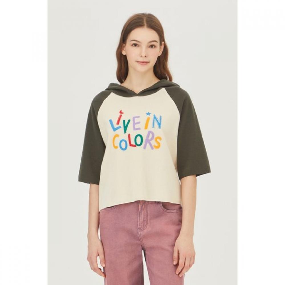 

Benetton Raglan Color Block Hood Knit Bakp06341 LV/OS