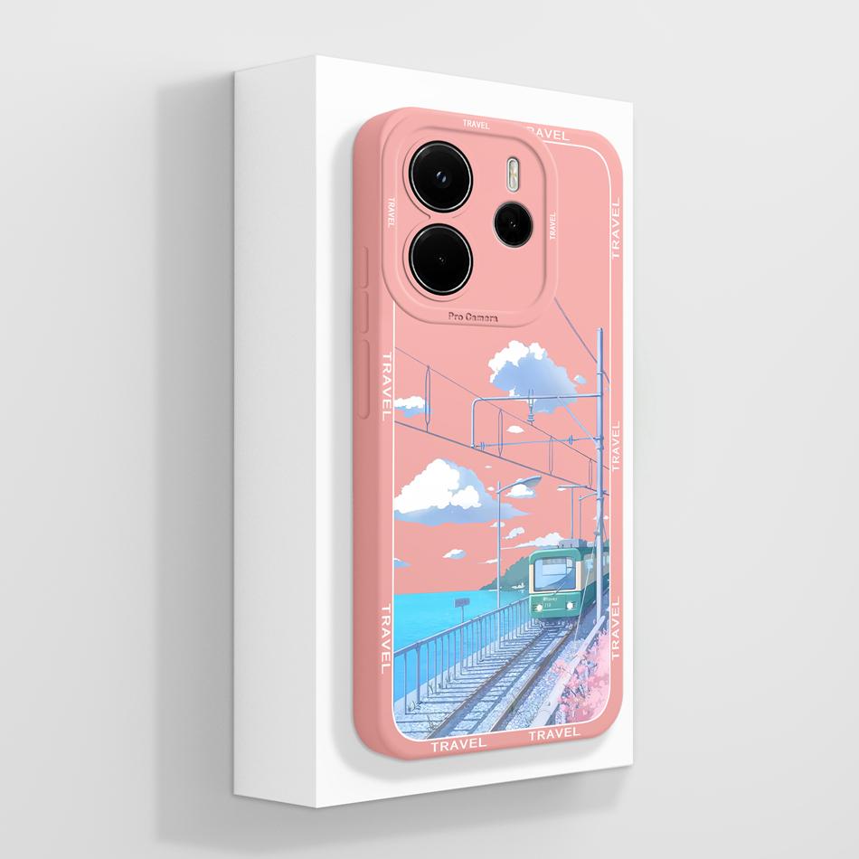 Per Custodia Telefono Redmi Note 14 4G Versione Europa Farfalla Funda Cover Posteriore Morbida in Silicone Liquido Per Protezioni Telefono Redmi Note14
