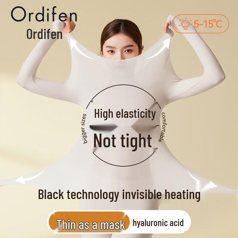 

Oudifen Women s Ultra-Thin Thermal Base Layer Set One Size (100-130 jin)