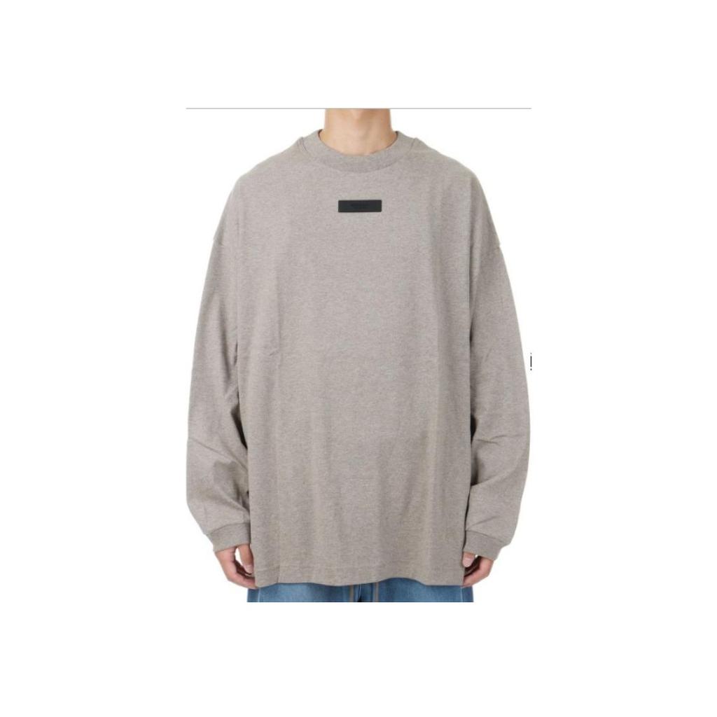 Fear of God Essentials Langarm-T-Shirt Hellgrau Herren Oberteile 125SU244201F