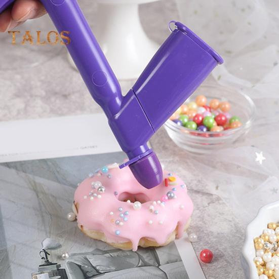 1 ensemble d'applicateur de fausses perles avec 4 tailles de buse en Silicone, Application de perles de bonbons en plastique de qualité alimentaire, outil de décoration de gâteaux desserts