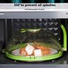 Microwave Food Cover Vented Heat-Resistant Splash Guard Microwave Plate Cover for Food Reheating Cooking Kitchen Home Office