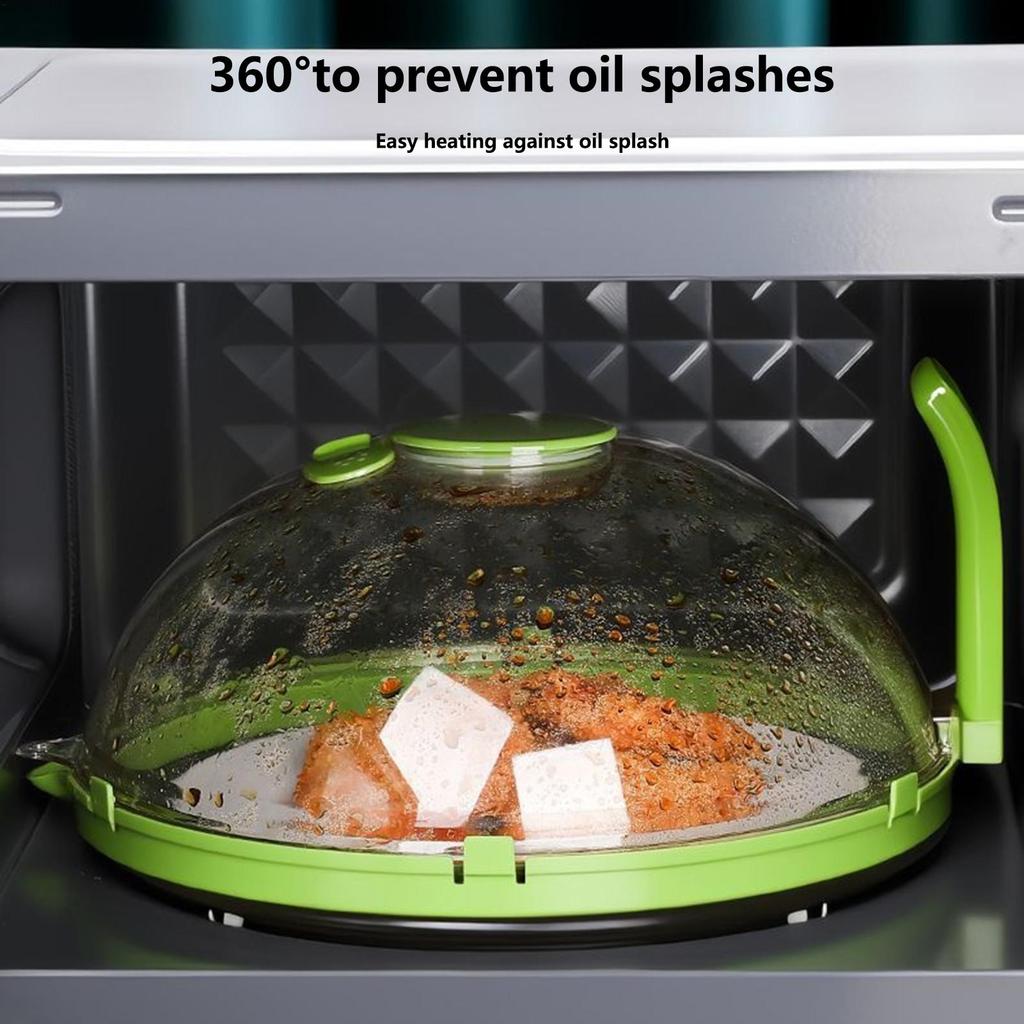 Microwave Food Cover Vented Heat-Resistant Splash Guard Microwave Plate Cover for Food Reheating Cooking Kitchen Home Office
