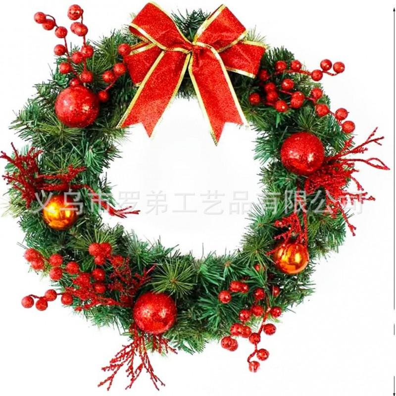 Christmas Wreath Door Hanging Decor Home Mall Window Party Festive Simulation Ornament