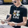 Funny Cartoon Bear Summer Men T Shirt High Quality Short Sleeve Cotton Unisex Birthday Gift Lover T-shirts Streetwear Tees