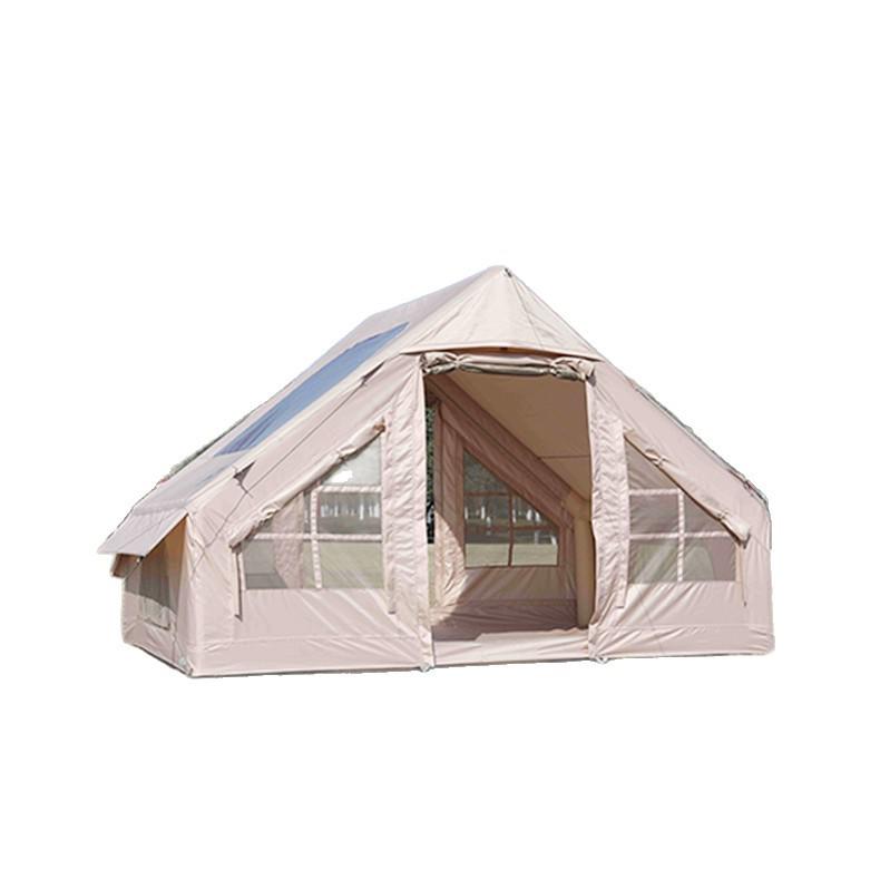 Portable Outdoor Inflatable Camping Tent - Thickened Oxford Cloth for Mountain Wilderness