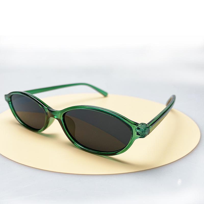 Vintage Oval Small Frame Sunglasses Women Outdoor Wear Sunglasses Men Personality Hip Hop Babes Glasses