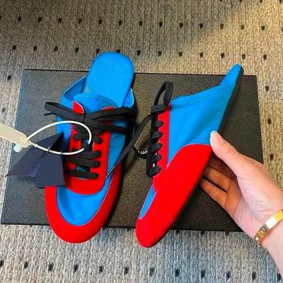 Women's Mules Round Toe Elastic Band Flat Sole Women's Slippers Leisure Daily Cover Toe Fashion Personality Zapatillas De Mujer
