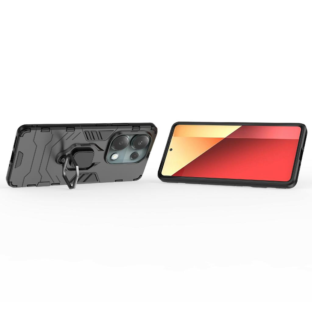 For Xiaomi Redmi Note 14S 4G Case PC+TPU Protective Phone Cover with Ring Kickstand