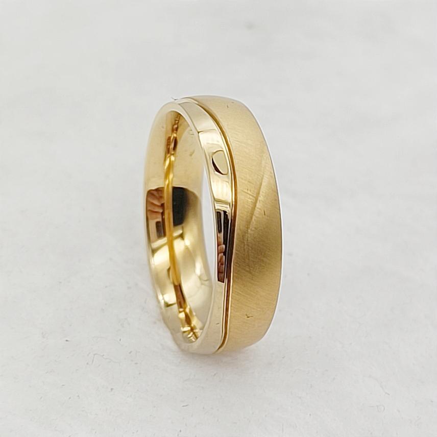 Couple Wedding Rings For Men Lover's Alliance Male Female Ringe Anniversary Stainless Steel Jewelry Ring Woman Gold Color