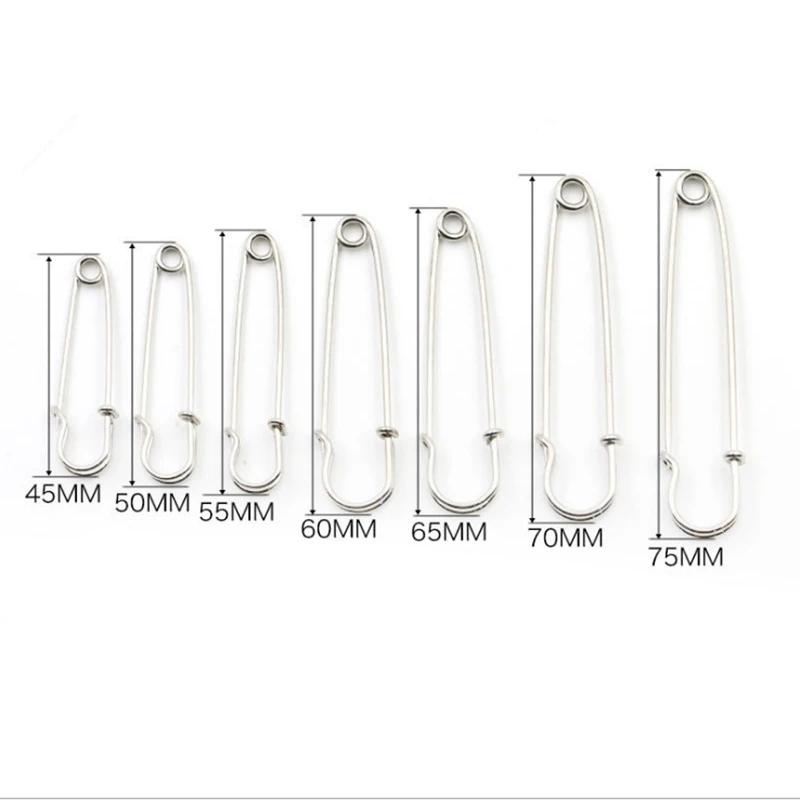 20pcs Metal Large Safety Pins Brooch Base Hook for For DIY Lock Jewelry Blankets Clothes Craft Making Accessory Supply Materials