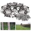 100 Pieces Corrosion Resistant Stainless Steel Wire Fence Clips For Enhancing Stability In Garden And Farm Setting