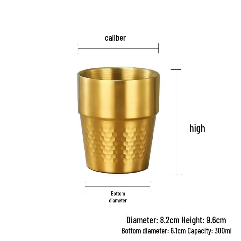 Chaxun Gold Stainless Steel Double-Wall Tea Tumbler