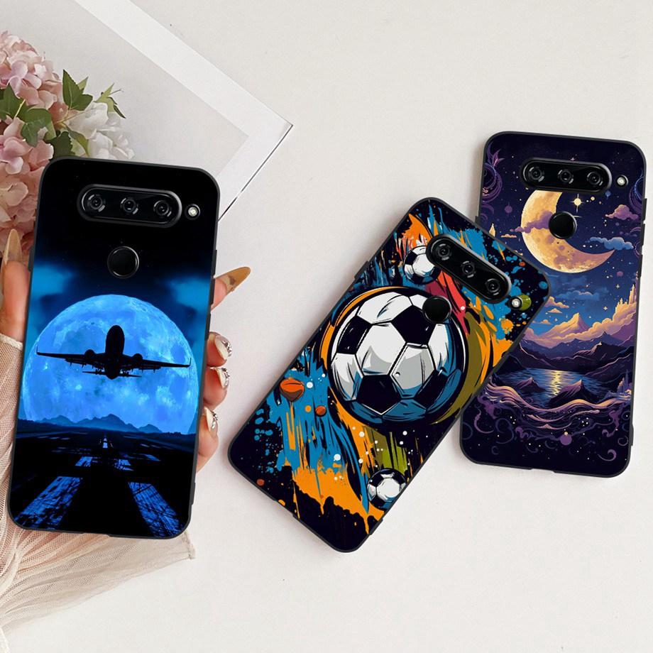 Für LG V40 V50s V35 ThinQ LG V8X ThinQ V30 2017 Handyhülle Weicher TPU-Stoßfänger Rückseite Coole Cartoon-Luxus-Schmetterlingsblume Funda