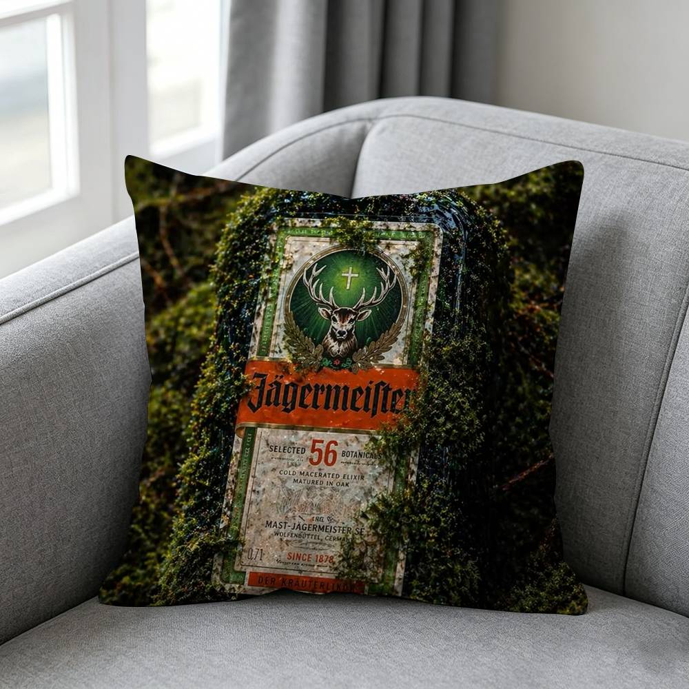 Federa Cuscino Logo Jagermeister Design Semplice Monocolore Sorpresa Per Molteplici Stili di Camera da Letto
