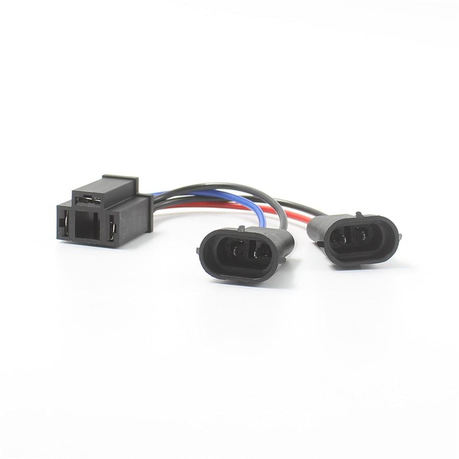 

Motorcycles Y split H9/H11 to H4 conversion wire harness adapter For Headlights