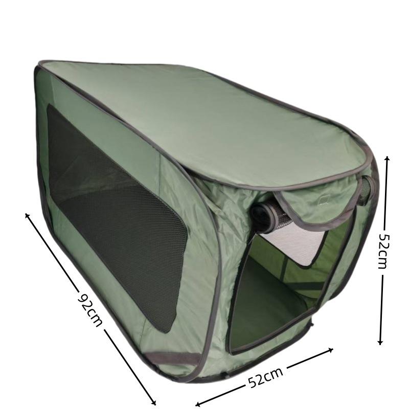Foldable Dog Travel Crate Portable Car Cats Dogs Cage with Breathable Mesh Window Pop Up Pet Kennel for Outdoor Camping Car Trip