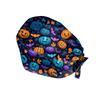 Fashion Halloween Print Work Hat Casual Wash Hat Bag Cap