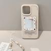 French Applicable IPhone16 Apple 17 Mobile Phone Case 15 Promax Shell Mirror Bracket 13 High End 14 Lanyard