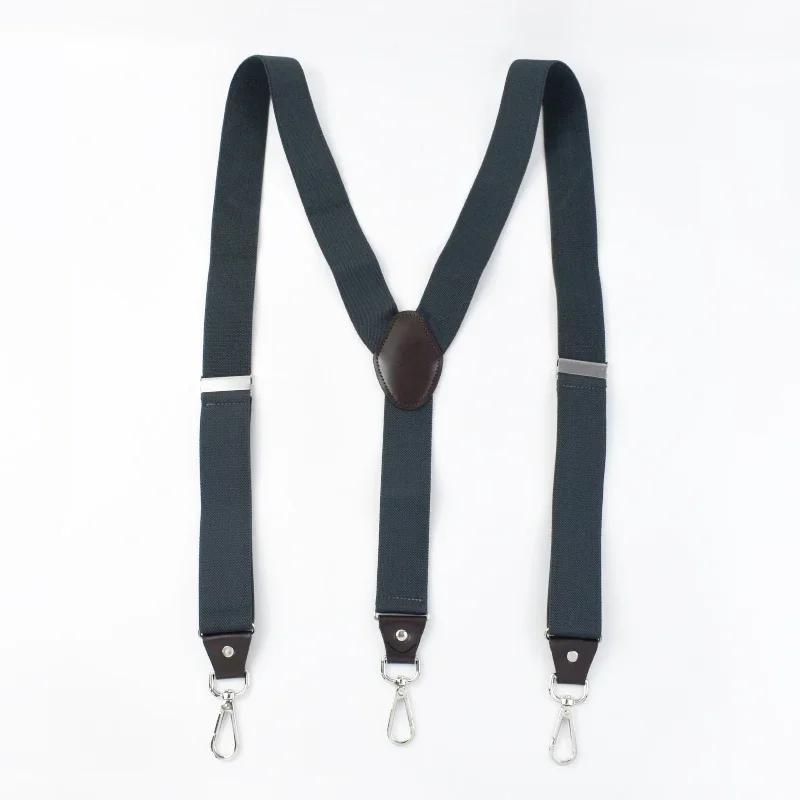 

1Pc 3.5x120cm Men s Adult 3 Clip Hook Buckle Strap Y-type Elastic Adjustable Suspenders for Jeans Casual Suit apparel accessory