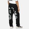 EVISU Casual Pants Men's Black Moderate Cuffed Pants 2ESHTM4PJ8034RXSN