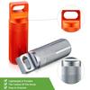 1-pack Aluminium Utomhus Torra Behållare Tändsticksförsegling Förvaringsfodral Vattentät Piller Kapsel Fob Flaska Aluminiumlegering
