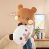 Cute Two Bubu Plush Bear Pillow Cozy Short Plush Stuffed Animal For Kids Room
