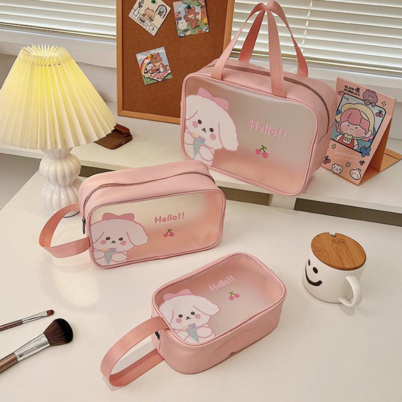 Transparent Necessary Cosmetic Bag Transparent Travel Organizer Fashion Small Medium Large Toiletry Bags Makeup Pouch Storage