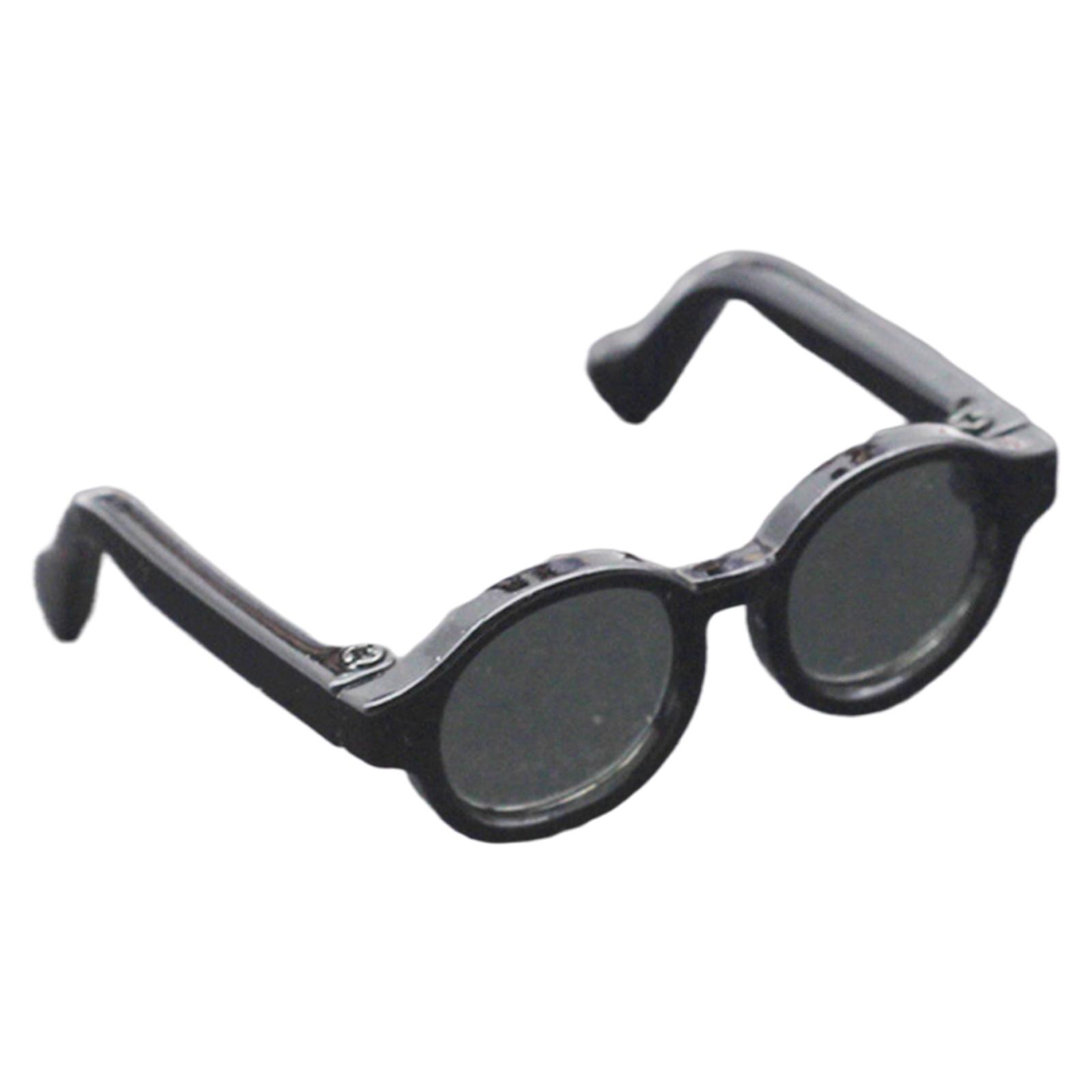 

Stylish Doll Glasses Lightweight And Durable Eyewear For Doll Accessories Mini Glasses For Dolls Eye чёрный