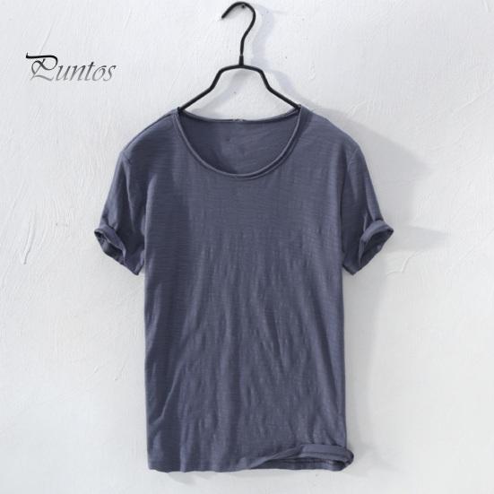 Summer Men T-shirt Round Neck Quick-drying Pure Color Thin Short Sleeve Loose Pullover Casual Streetwear Daily Wear Sport Top