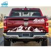 MORYTRADE Body Stickers, Side Decals, 4x4, Mountain, Outdoor, 150x28cm, Set of 2, White