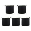 5 Pcs Plant Grow Bags Non-Woven Fabrics Durable Nursery Bags For Vegetable Flower Tree Growing Garden Planting Accessories