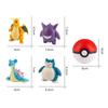 Figures Toys Pocket Monsters Ball Model Pikachu Gengar Pokeball Dragonite Snorlax Pokeball Action Figures Toy