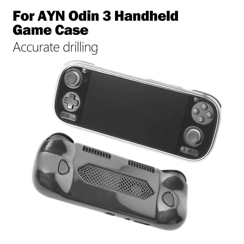 For AYN Odin 3 Handheld Game Case Game Handheld Protective Case TPU Soft Rubber Case Protective Cover Transparent Anti Drop