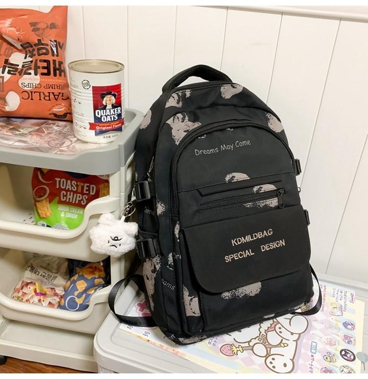 Japanese Style School Bag For Girls Cute And Casual Spacious Nylon Backpack