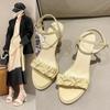 Thick Heel Block Pumps Ladies Shoes Summer 2024 High Heels Sandals for Women Party Weddings Footwear Chunky Heeled The Best Shoe