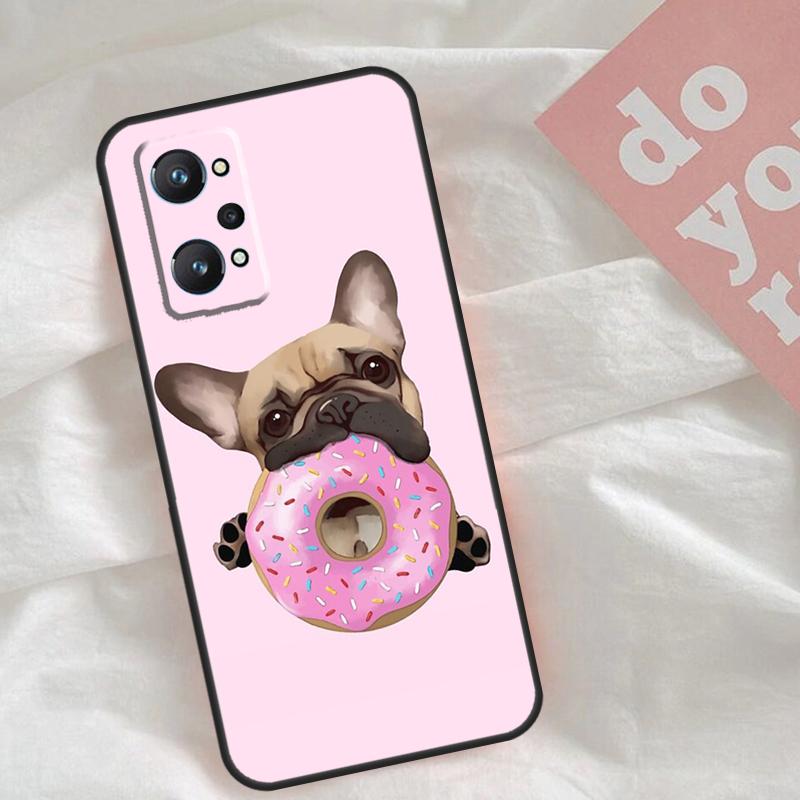 

French Bulldog Dog Case For Realme C65 C67 C71 C63 C61 C55 C51 C53 C35 C75 11 12 13 14 15 Pro Plus GT6 GT7 Pro Realme 12 Pro