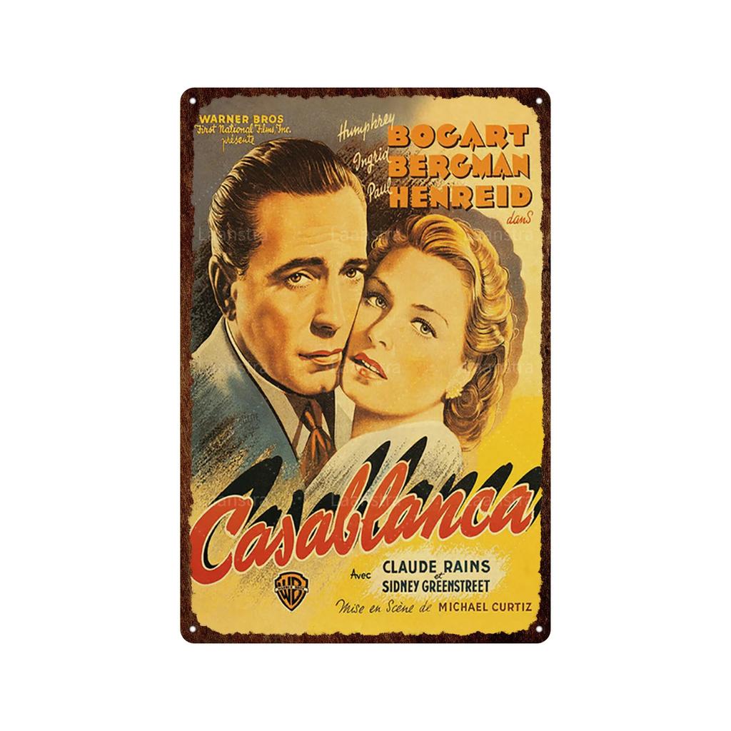 Various Classic Movie Posters Retro Metal Plaque Tin Sign Posters Living Room And Bar Interior Decoration Poster Painting