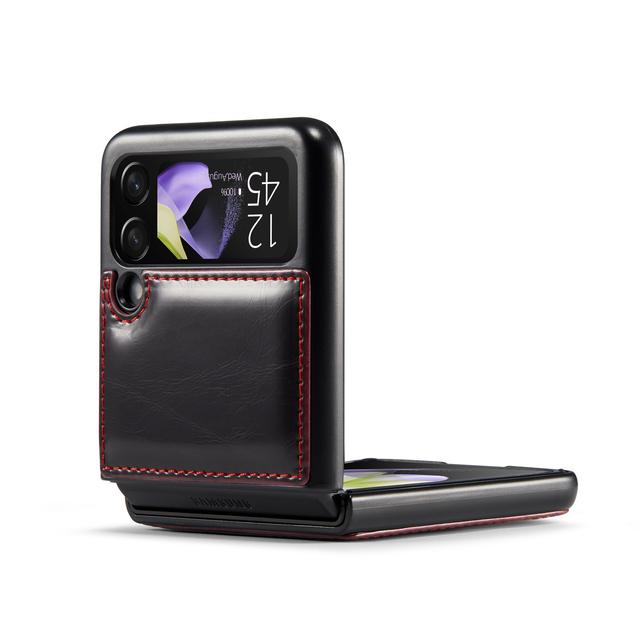 Luxury Non -Slip Leather Mobile Phone Case For Samsung Galaxy Z Flip4 Flip 4 Flip3 Flip 3 5g Non -Fingerprint Matte Cover