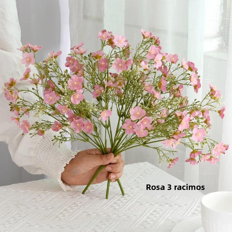 Rustic Flasket Set Artificial Flowers Dried Flowers Living Room Desktop Floral Art Decorations Small Floral Pattern Tia...